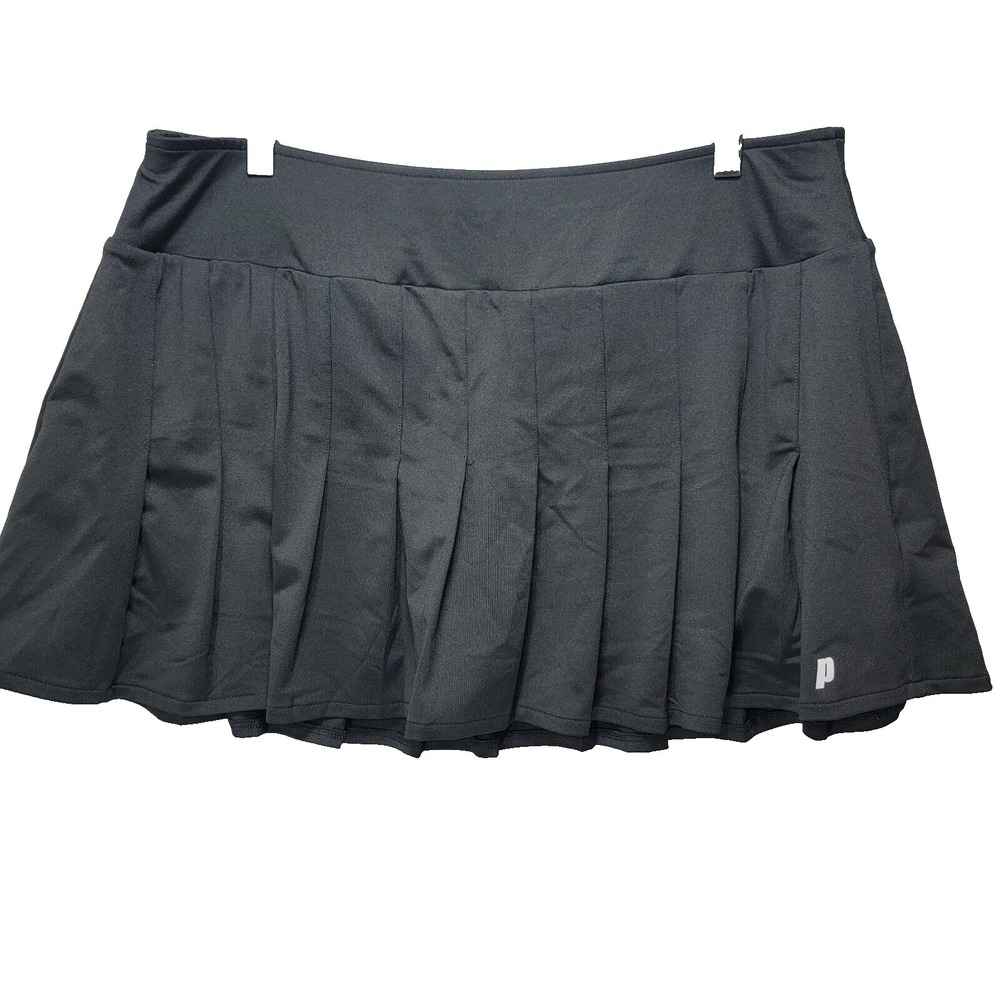 Prince Tennis Skort Womens XL Flounce Mini Skirt Pickleball Shorts Black Golf